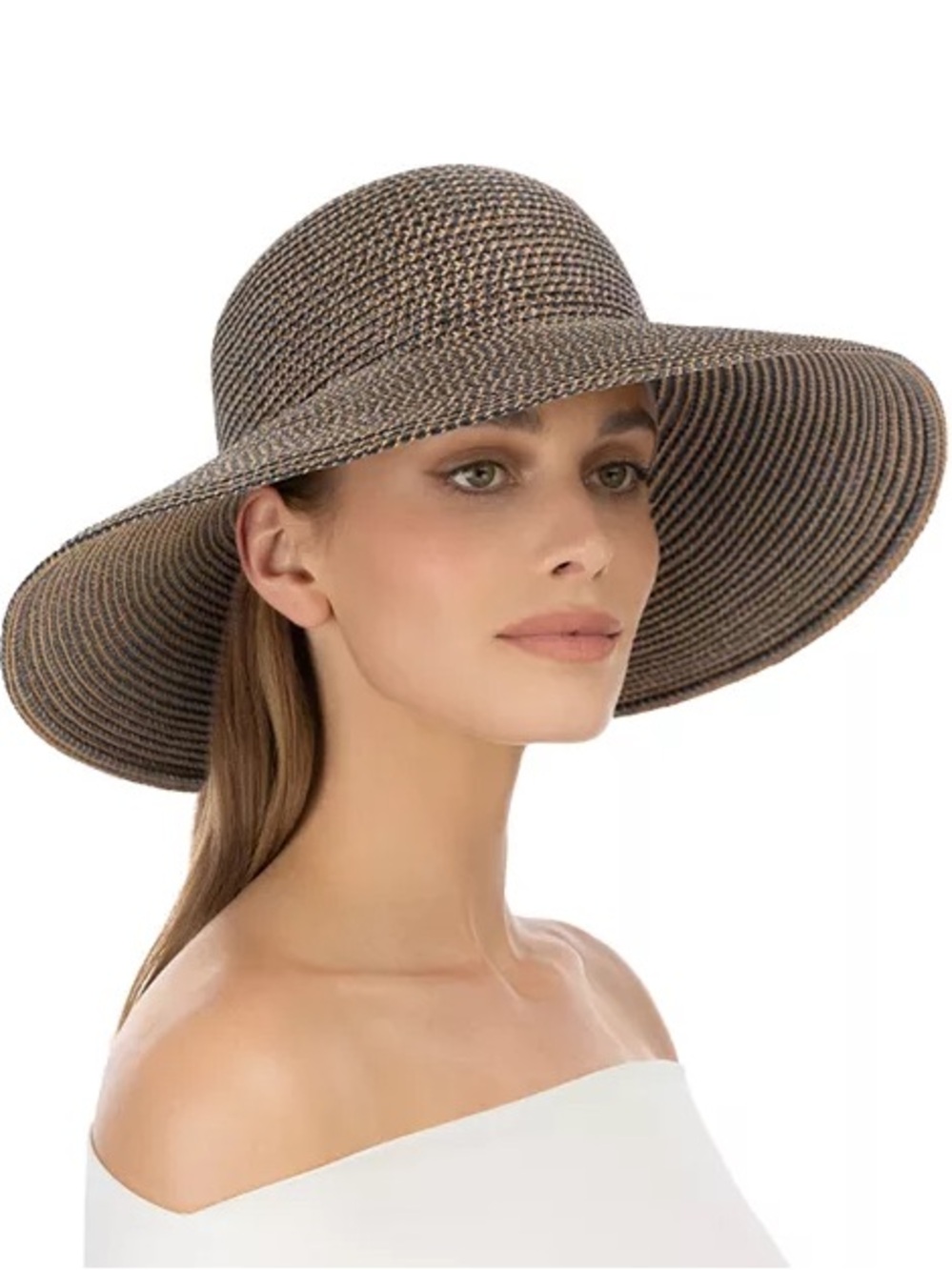 Eric Javits Brown Wide-Brim Straw Sun Hat - Picture 2 of 14